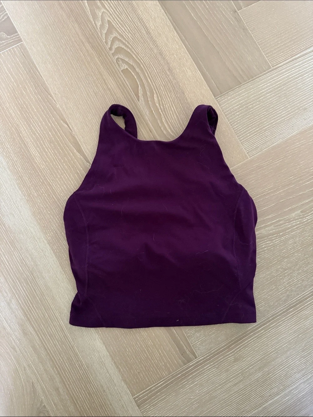 Lululemon Tank Top With Deep Back And Built In Support - Purple